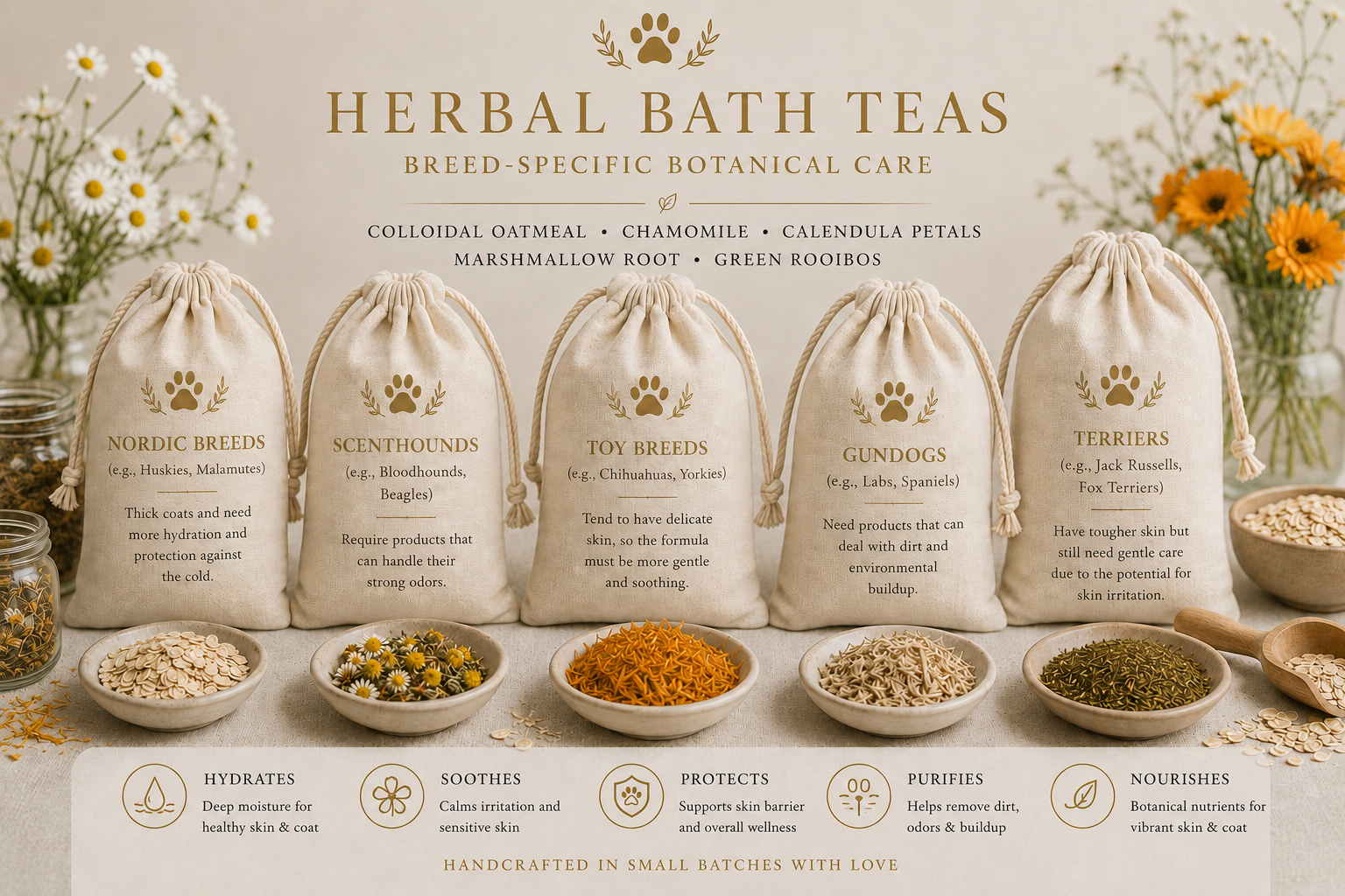 Flora & Fur Atelier® Herbal Bath Teas